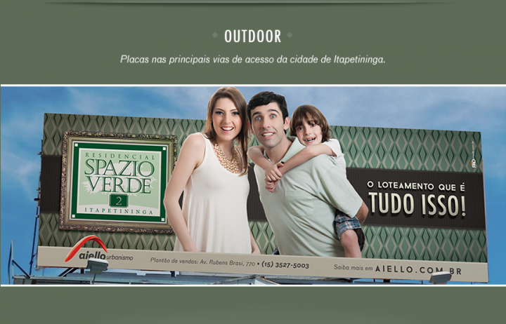 Outdoor da Campanha Tudo Isso